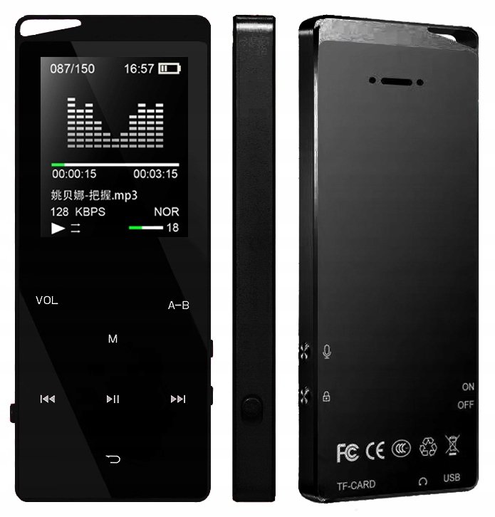 Фото - Плеєр Odtwarzacz MP4 X03 32GB bluetooth głośnik MP3 czarny