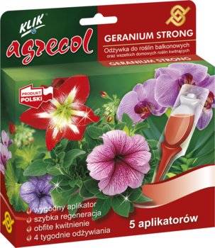 Odżywka do roślin balkonowych oraz wszelkich domowych roślin kwitnących AGRECOL Geranium Strong 5x30ML - Agrecol