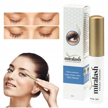 ODŻYWKA do rzęs WYDŁUŻA POGRUBIA regeneracja przyciemnia MIRALASH 3ml - Miralash