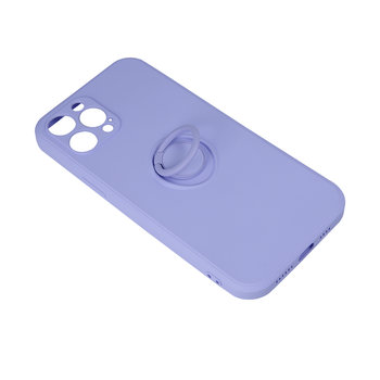 OEM, Nakładka, Finger Grip do iPhone 12 6,1", fioletowa - TelForceOne
