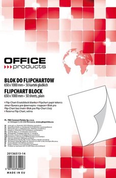 Office Products, blok do flipchartów, gładki, 50 arkuszy  - Office Products