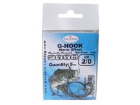 OFFSETOWE HACZYKI G-HOOK - #2/0- OSTRZONE CHEMICZNIE - PHX-B23-2/0 - 5 szt. PHOENIX