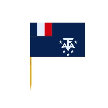 Oficjalna francuska flaga Antarktydy w partiach po 100 sztuk o długości 10 cm - Inny producent (majster PL)