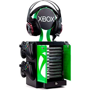 Oficjalna szafka do gier Numskull na konsolę Xbox Series X, uchwyt na kontroler, stojak na słuchawki na konsole PS5, Xbox Series XS, Nintendo Switch — oficjalne gadżety Xbox - PlatinumGames