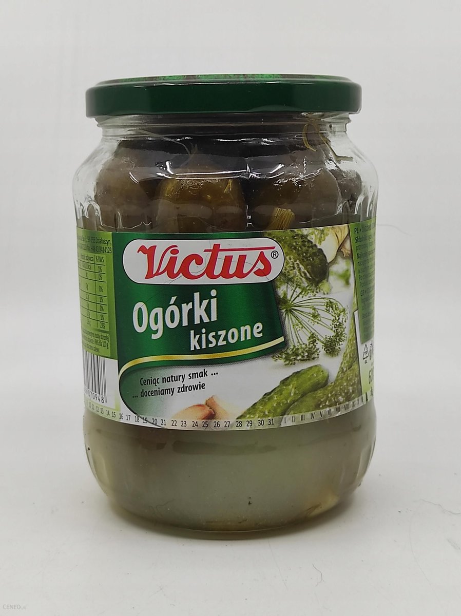 Ogórek kiszony Victus 600g VICTUS Sklep EMPIK COM