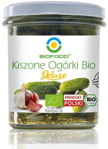 OGÓRKI KISZONE DELUXE BEZGLUTENOWE BIO 320 g (230 g) - BIO FOOD - Bio Food