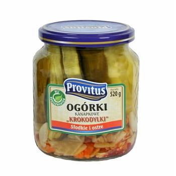 Provitus Ogórki konserwowe kroodylki Provitus 520G