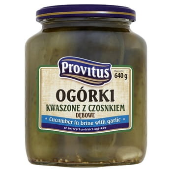 Provitus Ogórki kwaszone z czosnkiem Provitus 640G