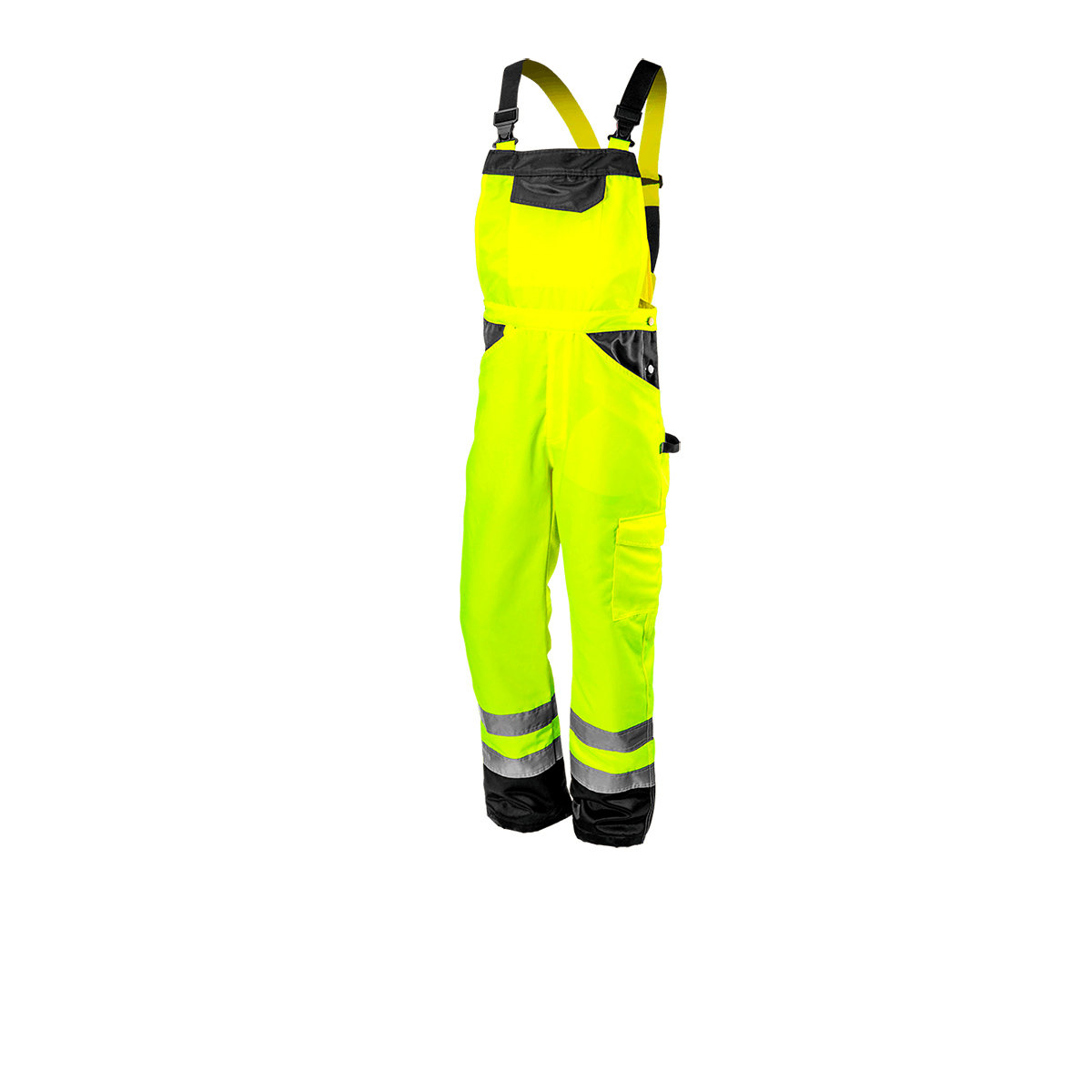 NEO TOOLS, Ogrodniczki robocze, ostrzegawcze, żółte, rozmiar S, 81-777-S