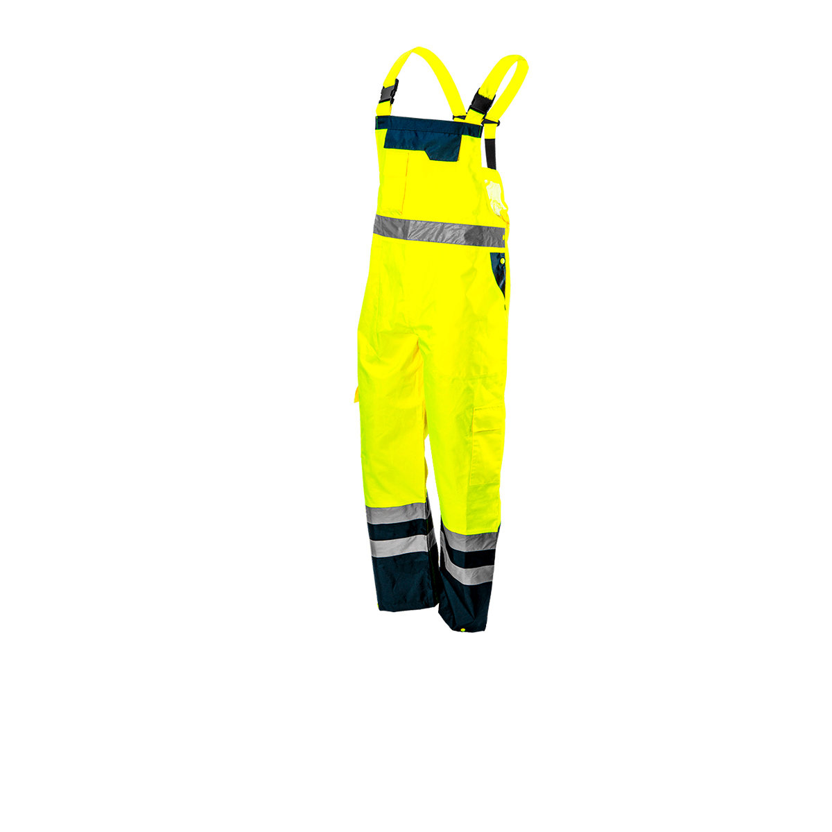 NEO TOOLS, Ogrodniczki robocze, ostrzegawcze, wodoodporne, żółte, rozmiar S, 81-775-S