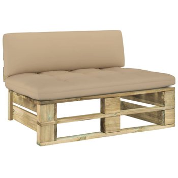 Ogrodowa sofa środkowa z palet, impregnowane drewno sosnowe - vidaXL