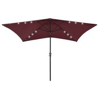 Ogrodowy parasol UV 200x300x247cm, bordowy