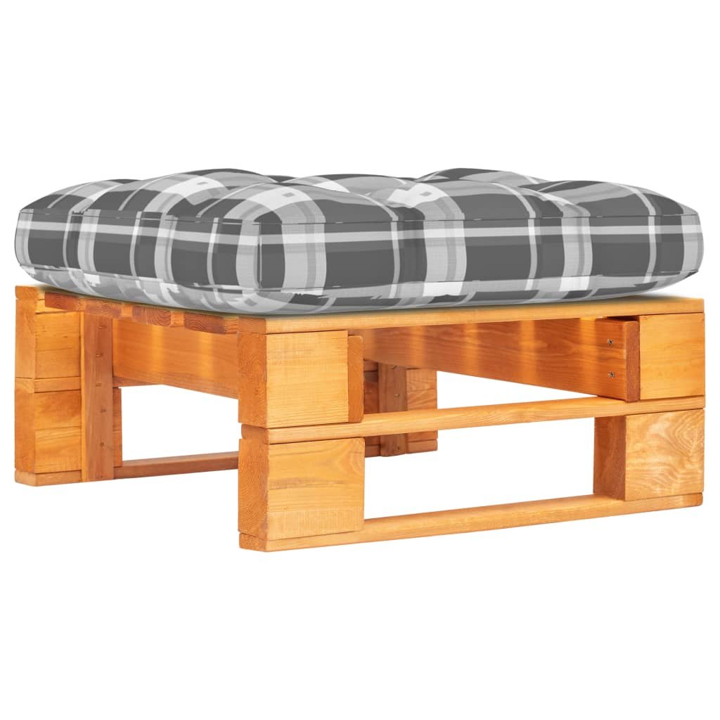 Фото - Садові меблі VidaXL Ogrodowy stołek z palet, impregnowane na miodowo drewno sosnowe 