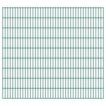 Ogrodzenie panelowe VIDAXL, 3 szt., 2D, zielone, 1,83x2,008 m, 6 m - vidaXL