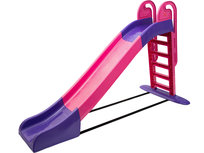 OGROMNA ZJEŻDŻALNIA ogrodowa XXL dla Dzieci 243 cm ŚLIZG RÓŻOWA