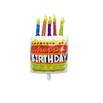 Ogromny Balon Tort Urodzinowy Happy Birthday WOW !