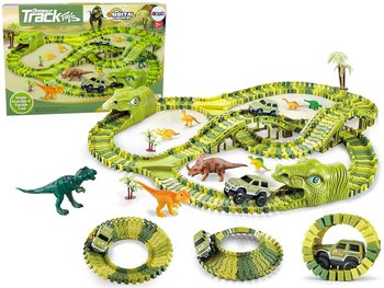 Ogromny Tor Dinozaurów Park Samochód Figurki - Lean Toys