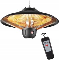 OGRZEWACZ ZEWNĘTRZNY DO TARASU OGRODU LAMPA Z PILOTEM 800W/1200W/2000W