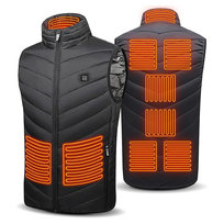 OGRZEWANA KAMIZELKA 5V USB, 9 STREF, 3 USTAWIENIA, XXL