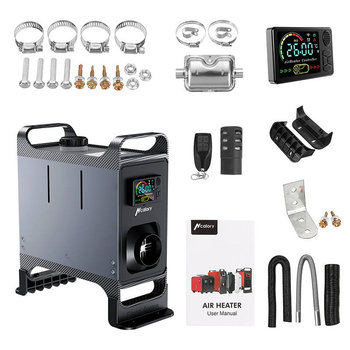 Ogrzewanie postojowe / nagrzewnica HCALORY HC-A02, 8 kW, Diesel, Bluetooth (szare) - Eworldhome Limited