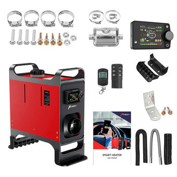 Ogrzewanie postojowe / nagrzewnica HCALORY HC-A02, 8 kW, Diesel (czerwone) - Eworldhome Limited