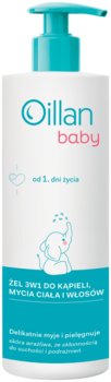 Oillan Baby Żel 3w1 do kąpieli, mycia ciała i włosów 400 ml - Oillan