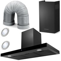 Okap Kuchenny Kominowy Pochłaniacz 90Cm Berdsen