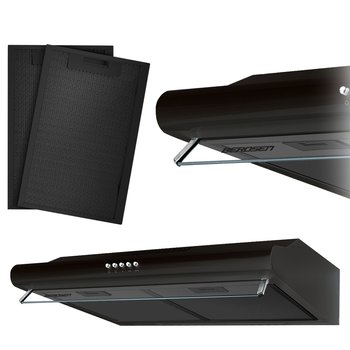 Okap kuchenny podszafkowy 50cm Berdsen czarny 10A - GLOBAL INCOME