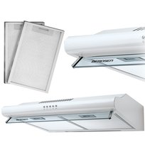 Okap kuchenny podszafkowy 60cm Berdsen biały 10A