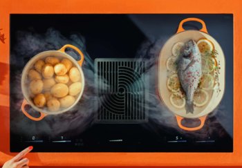 Okap zintegrowany z płytą indukcyjną Wizard 2.0 ciarkodesign - CIARKO