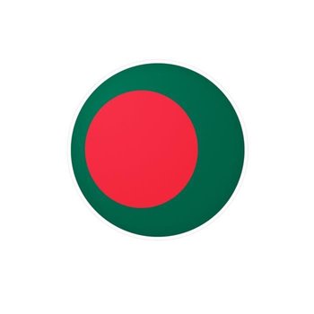 Okrągła naklejka Flaga Bangladeszu 1cm po 1000 sztuk - Inny producent (majster PL)
