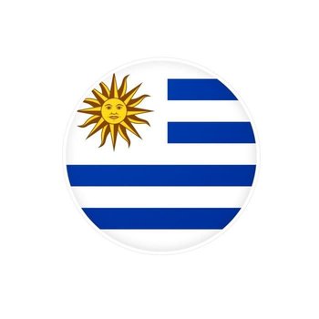 Okrągła naklejka Flaga Urugwaju 7 cm po 1000 sztuk - Inny producent (majster PL)