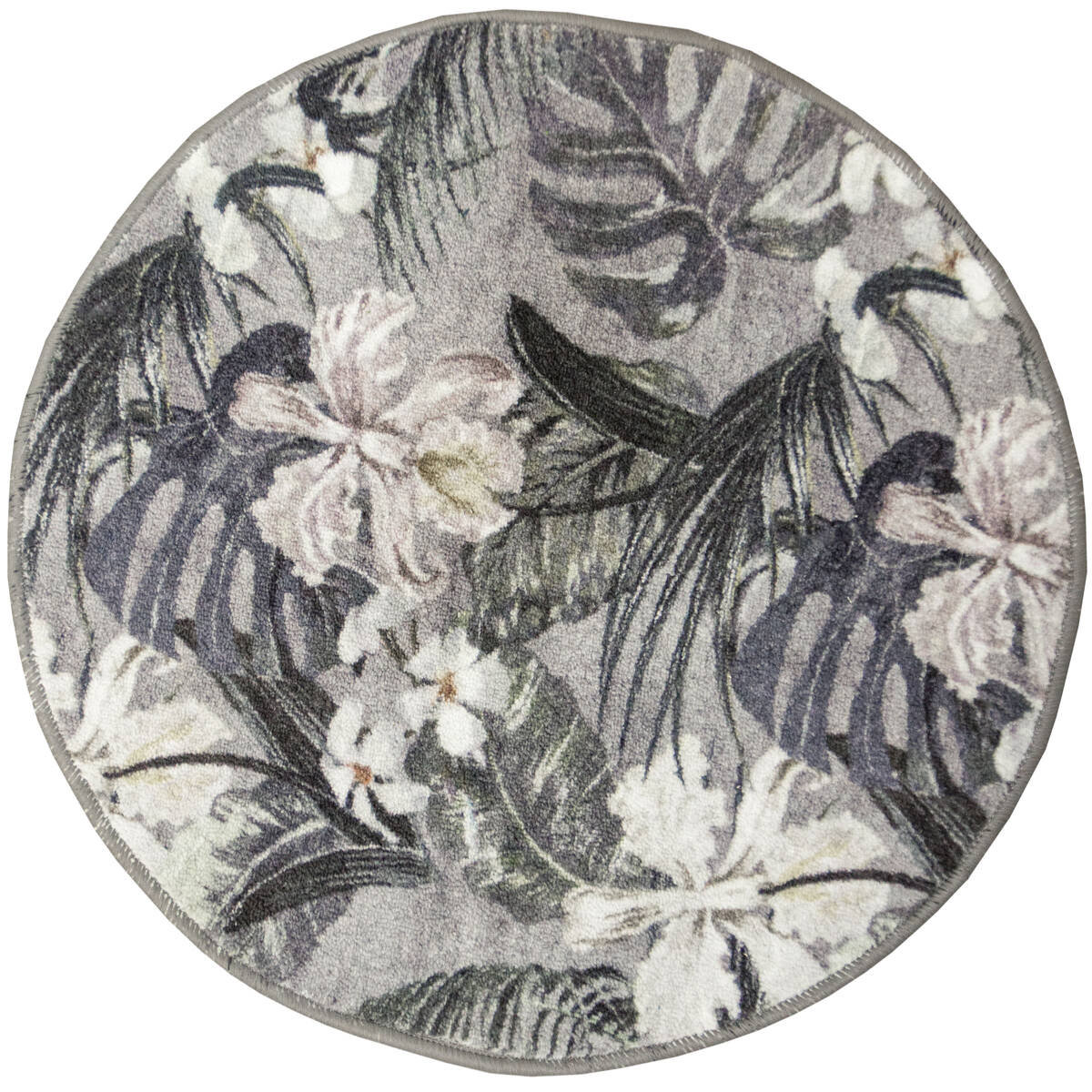 Okrgy Dywan Monstera Grey HD-r. 80 cm - Inna marka | Sklep EMPIK.COM