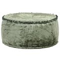 Okrągły puf VIDAXL, zielony, 40x20 cm - vidaXL