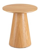 Okrągły stolik kawowy MILAN 45cm dębowy Glamour skandynawski japandi