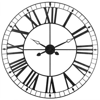 Okrągły zegar ścienny ATMOSPHERA, czarny, 88 cm - Atmosphera Créateur d'intérieur