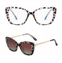 Okulary Do Komputera + Nakładka Przeciwsłoneczna