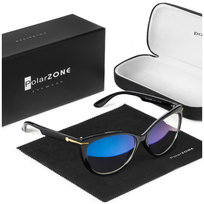 Okulary do komputera z filtrem światła niebieskiego zerówki damskie - PZ-560K-1