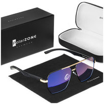 Okulary do komputera zerówki z filtrem Blue Light - PZ-120K-16 + etui