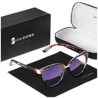 Okulary do komputera zerówki z filtrem Blue Light - PZ-818K-13 + etui