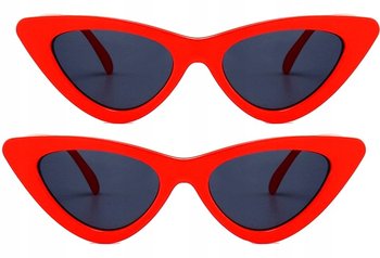Okulary Kocie Oko Red Przeciwsłoneczne Pilotki - Edibazzar