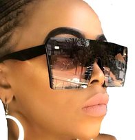 Okulary Kwadratowe Duże Przeciwsłoneczne Damskie