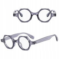 Okulary Lenonki Zerówki do KOMPUTERA TV Smartfon BLUE LIGHT Szare STYLION