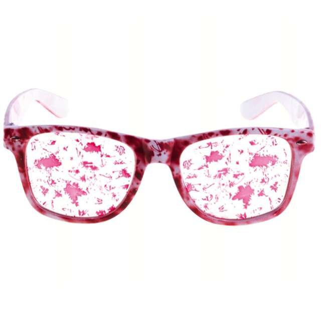Funny Fashion Okulary party, Krwawe rozbryzgi, czerwone
