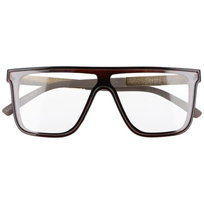 Okulary Prostokątne do komputera z filtrem BLUE LIGHT Pełne szkło Zerówki 2562-2