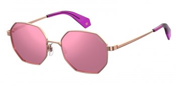 okulary przeciwsłoneczne 6066/S unisex kat. 3 multishape RVS brązowy/różowy - TWM