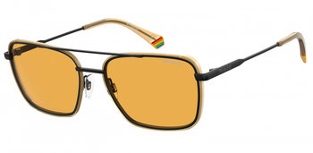 okulary przeciwsłoneczne 6115/S męskie cat.3 wayfarer RVS żółty/pomarańczowy - TWM