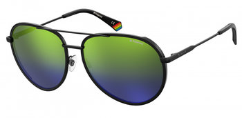okulary przeciwsłoneczne 6116/G/S aviators men black/blue/green - TWM