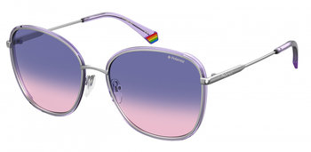 okulary przeciwsłoneczne 6117/G/S ladies cat. 3 steel purple/silver - TWM