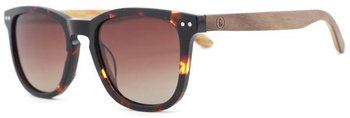 okulary przeciwsłoneczne Acetat wayfarer UV400 wood brown - TWM